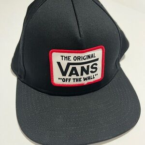 Vans Off the Wall Classic Black Hat‎ SnapBack Cali Casual Adjustable